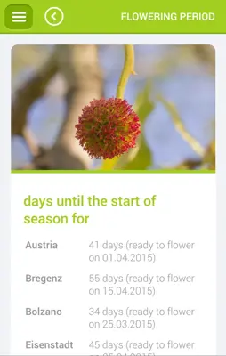 Pollen android App screenshot 2