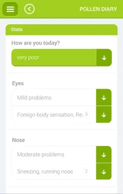 Pollen android App screenshot 4